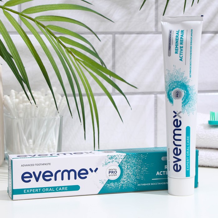 Зубная паста Evermex Active Repair, 75 мл - Фото 1