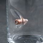 Набор "Непробиваемый. Limited черный", штоф с пулей, 2 стакана для виски с пулей - фото 25553902