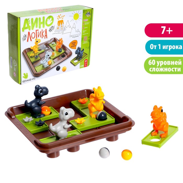 Настольная игра «Дино логика», уценка - Фото 1