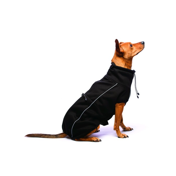 Флисовая куртка Dog Gone Smart Olympia Softshell Puffy, р 22, чёрная - Фото 1