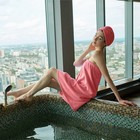 Набор для сауны «Экономь и Я»: полотенце - парео 68×150 см + чалма, 100% хлопок, 320 г/м, пыльно-розовый - Фото 2