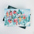 Коробка подарочная новогодняя складная «Город новогодний», 30 х 20 х 9 см, Новый год - Фото 5