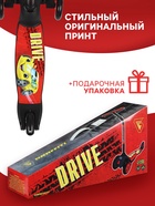 Самокат GRAFFITI Drive, колёса PU 110/75 мм, ABEC 7, красный - Фото 5