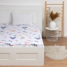 Простыня на резинке 2-спальная «Этель» Flower garden, 160×200+25 см, бязь - Фото 1