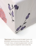 Простыня на резинке 2-спальная «Этель» Flower garden, 160×200+25 см, бязь - Фото 2