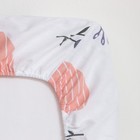 Простыня на резинке 2-спальная «Этель» Flower garden, 160×200+25 см, бязь - Фото 3