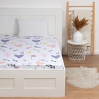 Простыня на резинке 2-спальная «Этель» Flower garden, 160×200+25 см, бязь - Фото 4