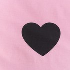 Постельное бельё Этель Дуэт "Pink heart" 143х215 см - 2 шт, 220х240 см, 70х70 см - 2 шт, поплин 7651731 - фото 14235310