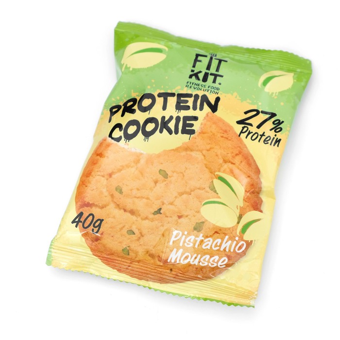 Печенье протеиновое Fit Kit Protein сookie, со вкусом фисташкового мусса, спортивное питание, 40 г - Фото 1