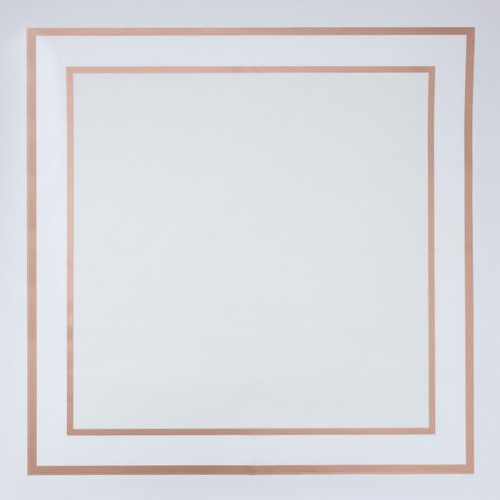 Пленка флористическая для цветов и букетов, белая, 57×57±1 см см, 50 мкм