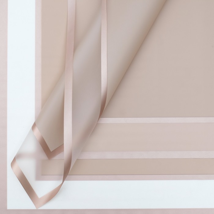 Пленка для цветов и букетов, матовая, пыльно розовый, 58×58 см, 50 мкм - Фото 1