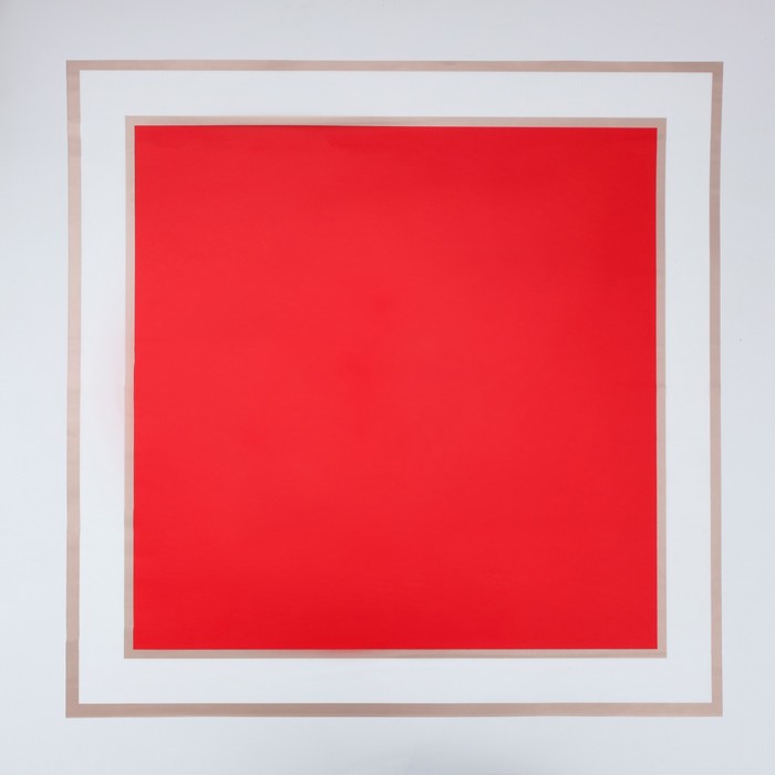 Пленка флористическая, красная, 58×58 см, 50 мкм