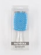 Расчёска массажная, широкая, вентилируемая, 8.5×20.5(±1) см, PVC коробка, прозрачная 7577622 - фото 16672900