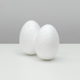 Яйцо из пенопласта - заготовка, для поделок и творчества, 9 см (комплект 2 шт)