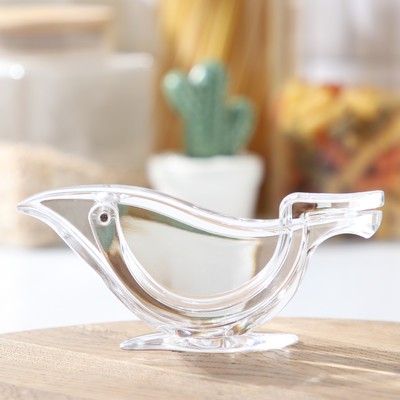 Соковыжималка для цитрусовых, 12×3.5×5.1 см, акрил, прозрачная