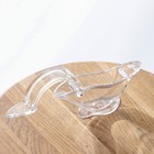 Соковыжималка для цитрусовых, 12×3.5×5.1 см, акрил, прозрачная - Фото 4