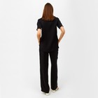 Костюм женский (футболка, брюки) MINAKU: Enjoy цвет чёрный, размер 42 - Фото 3