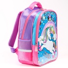 Рюкзак школьный для девочки, розовый, 39 см × 30 см × 14 см, Минни Маус и единорог - Фото 10