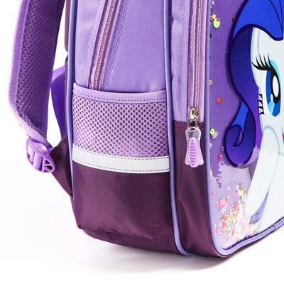Рюкзак школьный для девочки, 39 см × 30 см × 14 см «Рарити», My little Pony