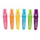 Набор маркеров текстовыделителей "Мишки" 6 цветов, МИНИ, в пластиковом пенале - фото 320547891