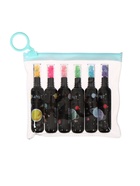 Набор маркеров-текстовыделителей «Мини-Бутылочка/Планеты», 6 цветов, скошенный наконечник, узел 5 мм - Фото 4