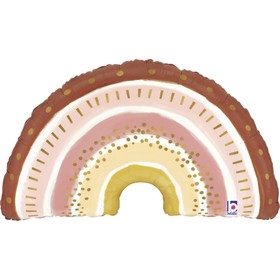 Шар фольгированный 36" Фигура "Радуга БОХО"  25166 7984667