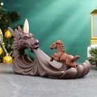 Подставка для благовоний "Конь и дракон" 23х9х12см, с аромаконусами - фото 4671703