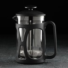 Чайник заварочный френч - пресс «Веном», 800 мл, стекло, цвет чёрный - фото 4699160