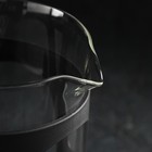 Чайник заварочный френч - пресс «Веном», 800 мл, стекло, цвет чёрный - Фото 3