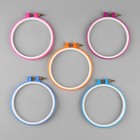 Пяльцы для вышивания, d = 10,5/12.5 см, цвет МИКС - Фото 3