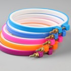 Пяльцы для вышивания, d = 10,5/12.5 см, цвет МИКС - Фото 4