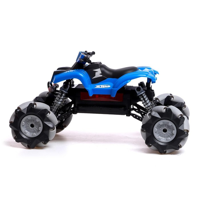Квадроцикл радиоуправляемый DRIFT, двигается во все стороны, работает от аккумулятора, цвет синий 54433