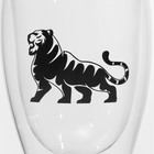 Стакан стеклянный с двойными стенками Magistro «Поль. Тигр силуэт», 350 мл, 8,5×11,5 см - Фото 3