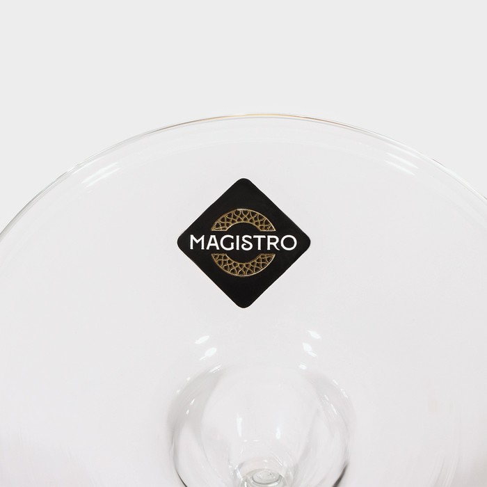 Бокал из стекла для вина Magistro «Лампочка», 300 мл, 9×22,5 см - фото 1908911394