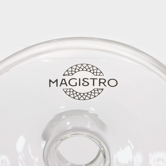 Конфетница на ножке Magistro «Орбита», 500 мл, 12,5×16,5 см - фото 1906002966