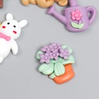 Декор для творчества пластик "Летний сад" набор 10 шт 7690132