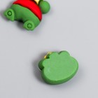 Декор для творчества пластик "Зелёный лягушонок в короне" набор 2 шт 2х2,5 см - Фото 3