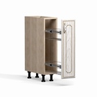 Бутылочница выдвижная для кухни «Анжелика», 200×510×820 мм, цвет дуб молочный/ясень - Фото 2