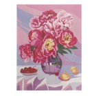 Алмазная мозаика на подрамнике с полным заполнением «Пионы в вазе», 30х40см - фото 25553909