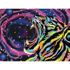 Алмазная мозаика на подрамнике с полным заполнением «Звёздный тигр», 30 × 40 см - фото 6610753