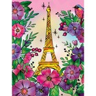 Алмазная мозаика на подрамнике с полным заполнением «Романтичный Париж», 30 × 40 см - фото 6610816