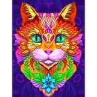 Алмазная мозаика на подрамнике с полным заполнением «Волшебная кошка», 30 × 40 см - Фото 3