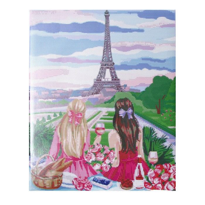 Алмазная мозаика на подрамнике с полным заполнением «Пикник в Париже», 40 × 50 см - фото 1907450458