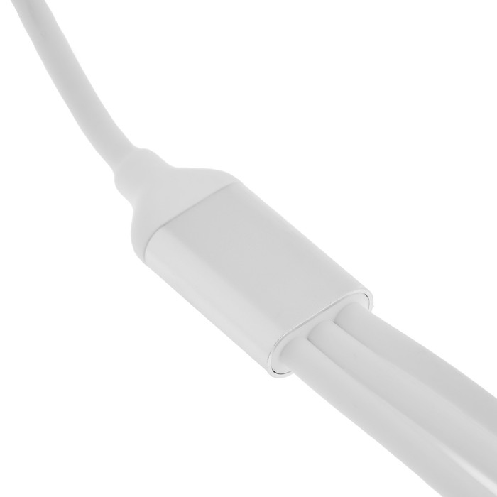 Кабель 3 в 1 Smartbuy, USB - microUSB/Lightning/Type-C, 3 А, 1.2 м, белый - фото 51455559