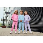 Костюм для девочки (худи, брюки) KAFTAN "Basic line", размер 30 (98-104), цвет розовый - Фото 9