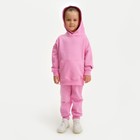 Костюм для девочки (худи, брюки) KAFTAN "Basic line", размер 30 (98-104), цвет розовый - Фото 5