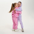 Костюм для девочки (худи, брюки) KAFTAN "Basic line", размер 30 (98-104), цвет розовый - Фото 7