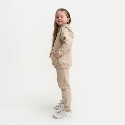 Костюм детский (худи, брюки) KAFTAN: Basic line, цвет кофейный, размер 30 (98-104 см)