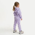 Костюм для девочки (худи, брюки) KAFTAN "Basic line", размер 28 (86-92), цвет лиловый - Фото 3