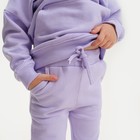 Костюм для девочки (худи, брюки) KAFTAN "Basic line", размер 28 (86-92), цвет лиловый - Фото 4